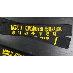 Embroiderd Black Belt