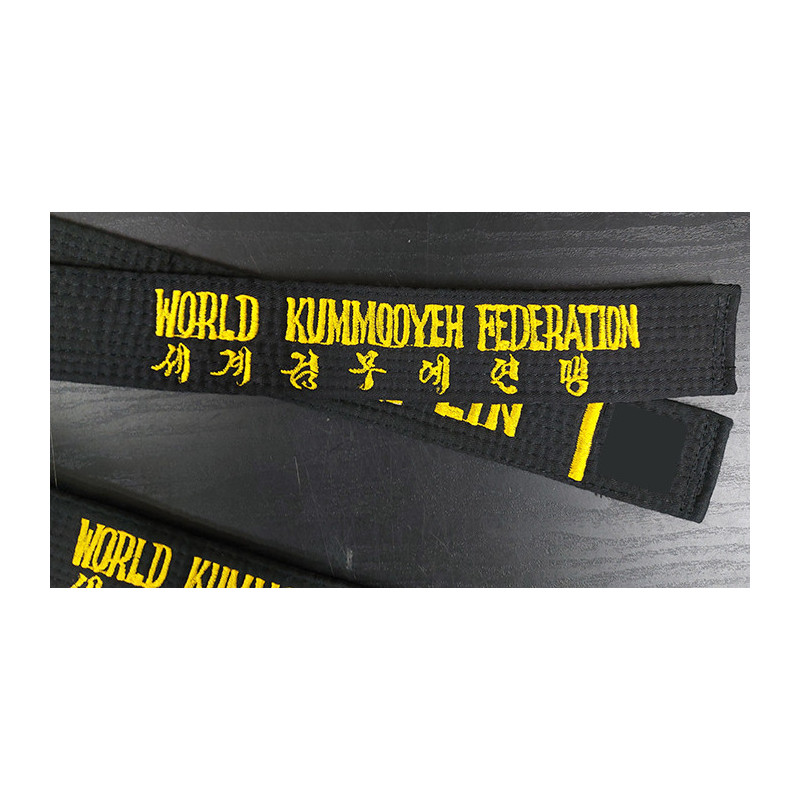 Embroiderd Black Belt